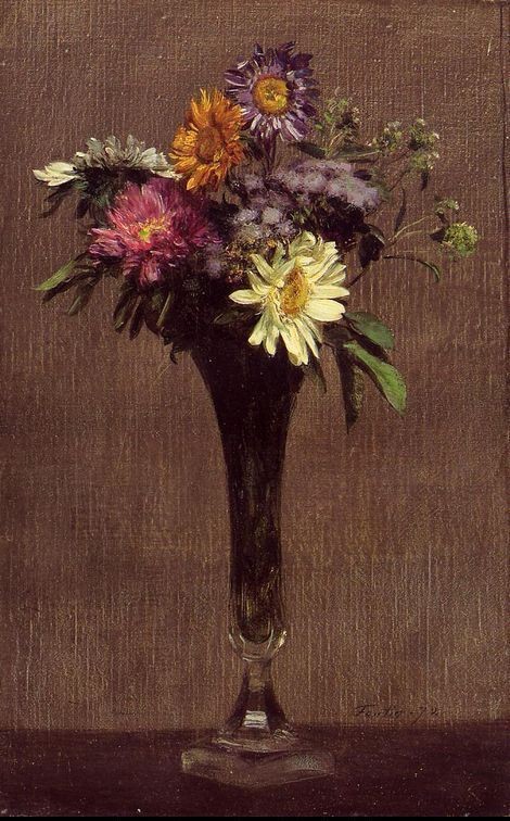 Henri Fantin-Latour Daisies and Dahlias